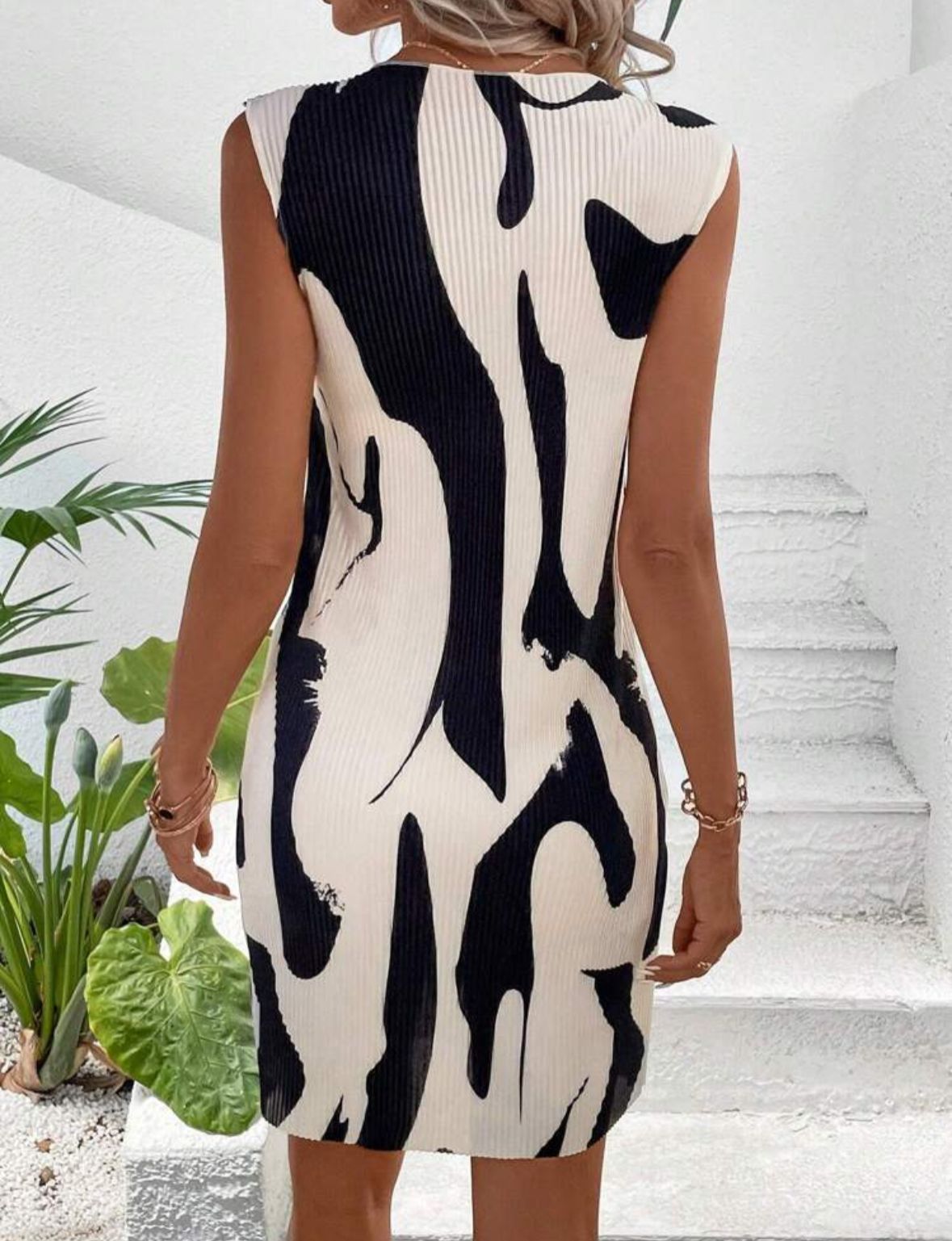 Print Twist Front Dress | immediate
