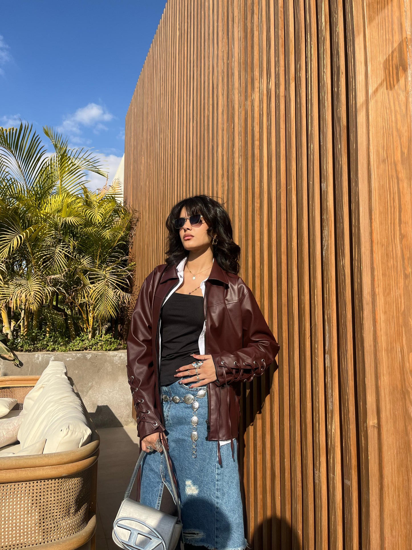 Burgundy Leather Jacket
