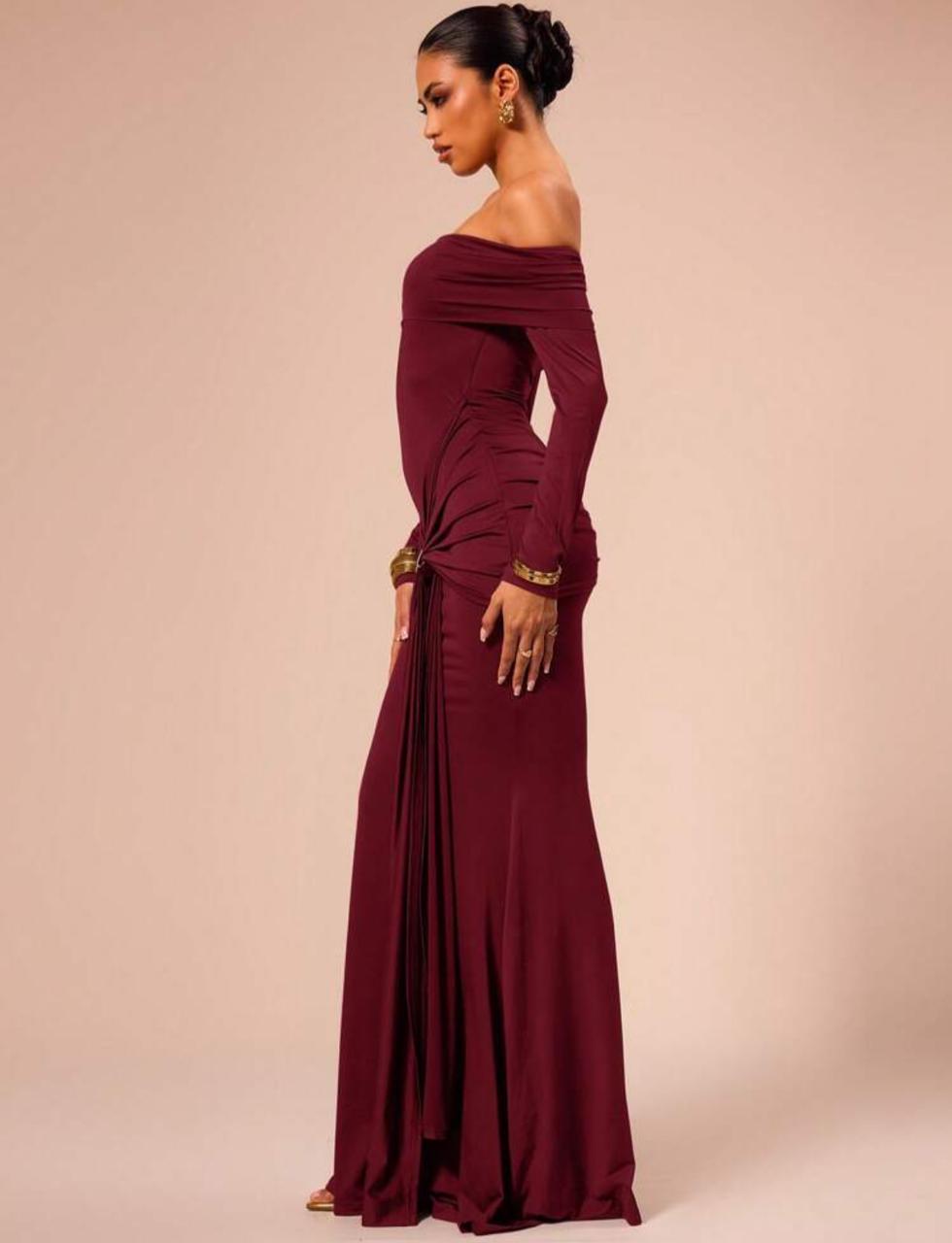 Musera Off Shoulder Lon Dress | immediate
