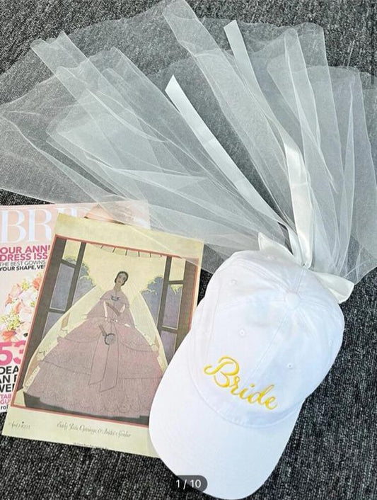 Bridal Cap with veil | immediate
