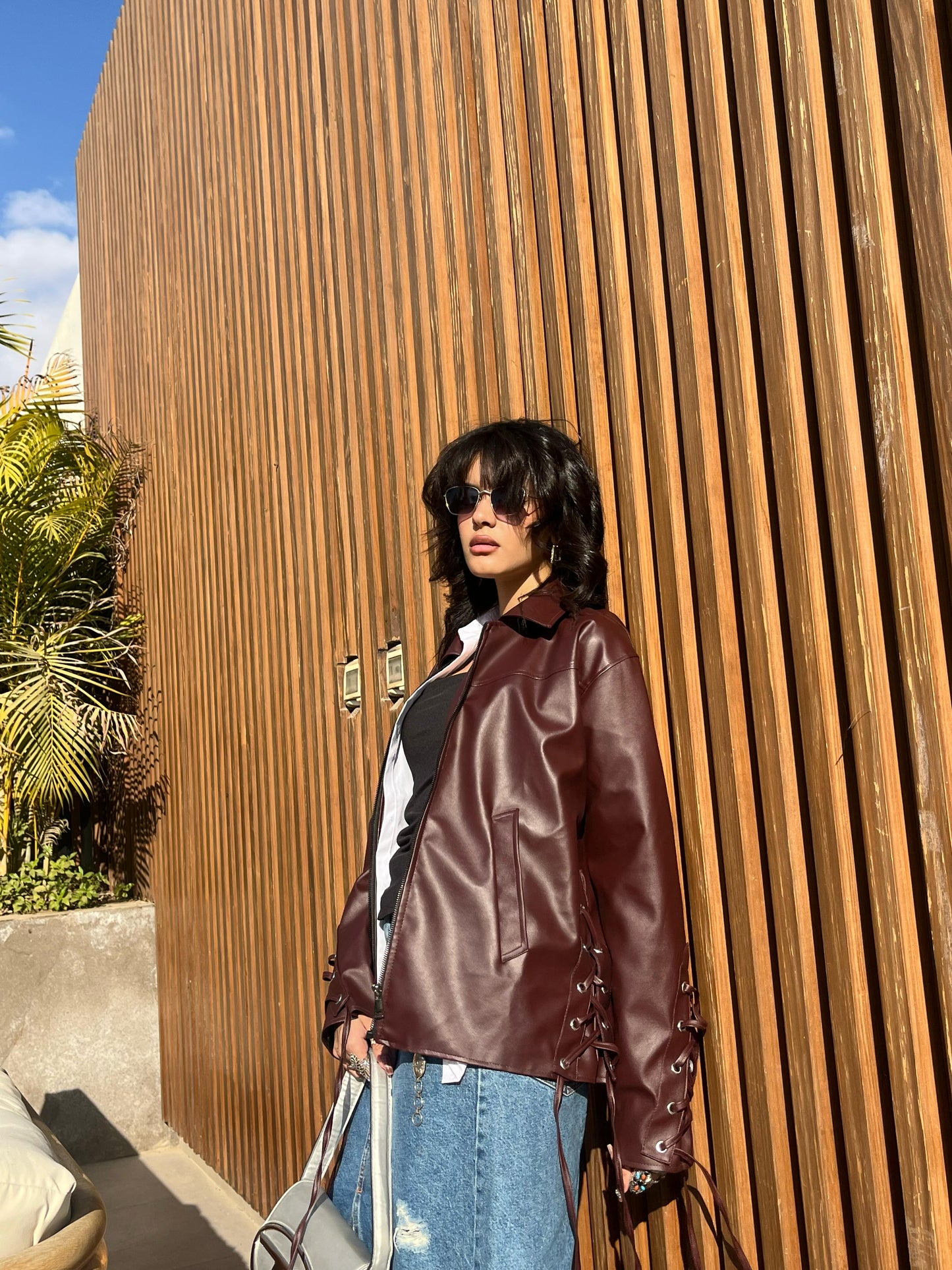 Burgundy Leather Jacket