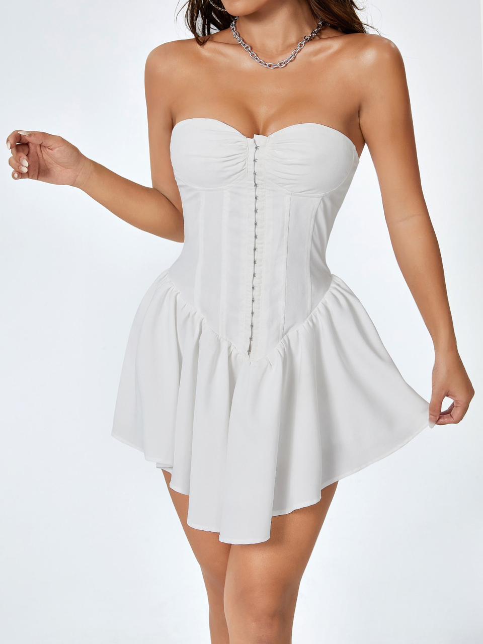 Shein Petite White Dress | immediate