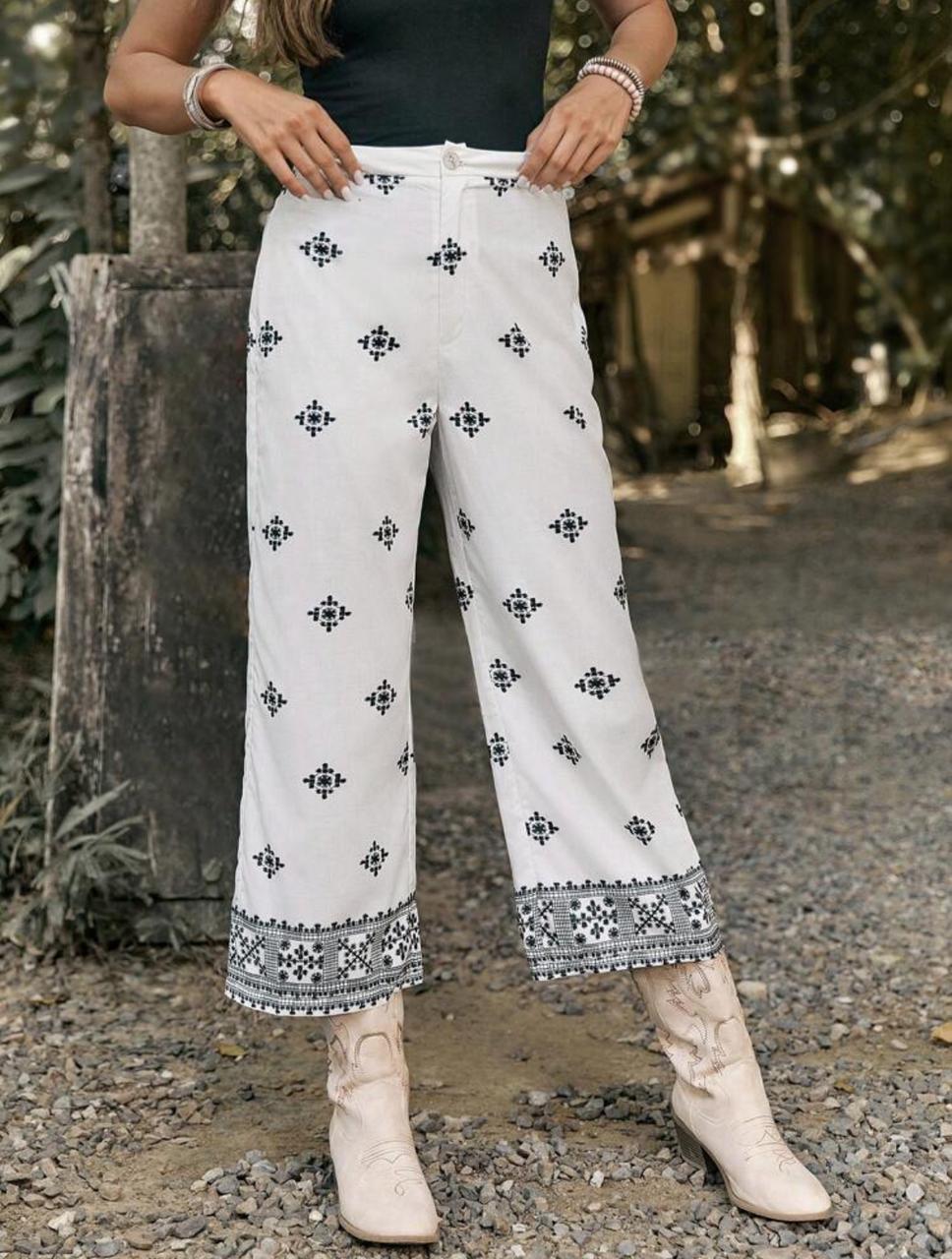 Geometric Printed Long Pants | immediate