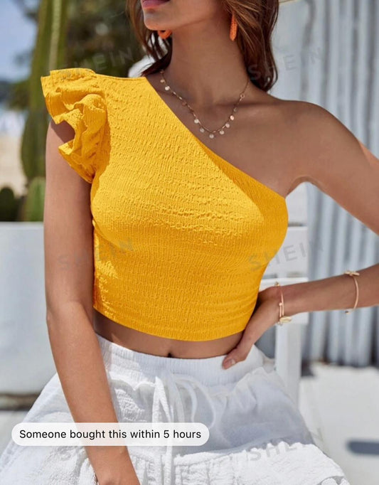 One Shoulder Top | immediate