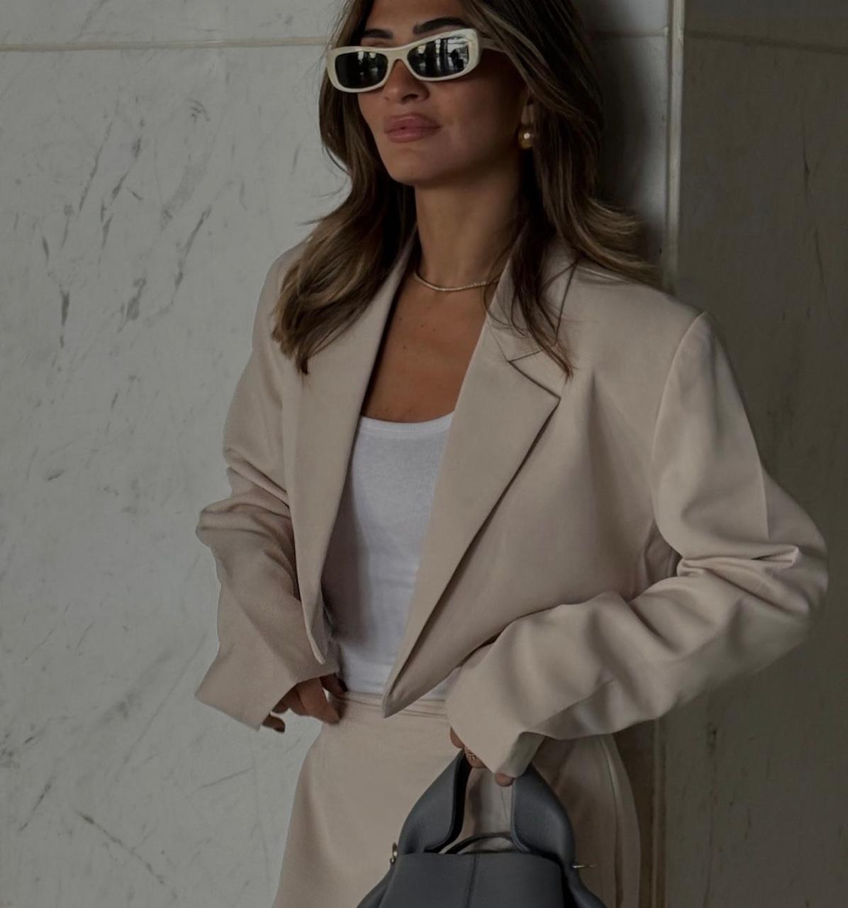 Cropped long Sleeves Blazer