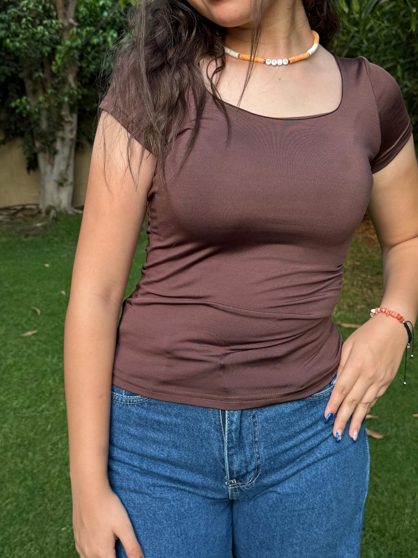 Short Sleeves Basic Top