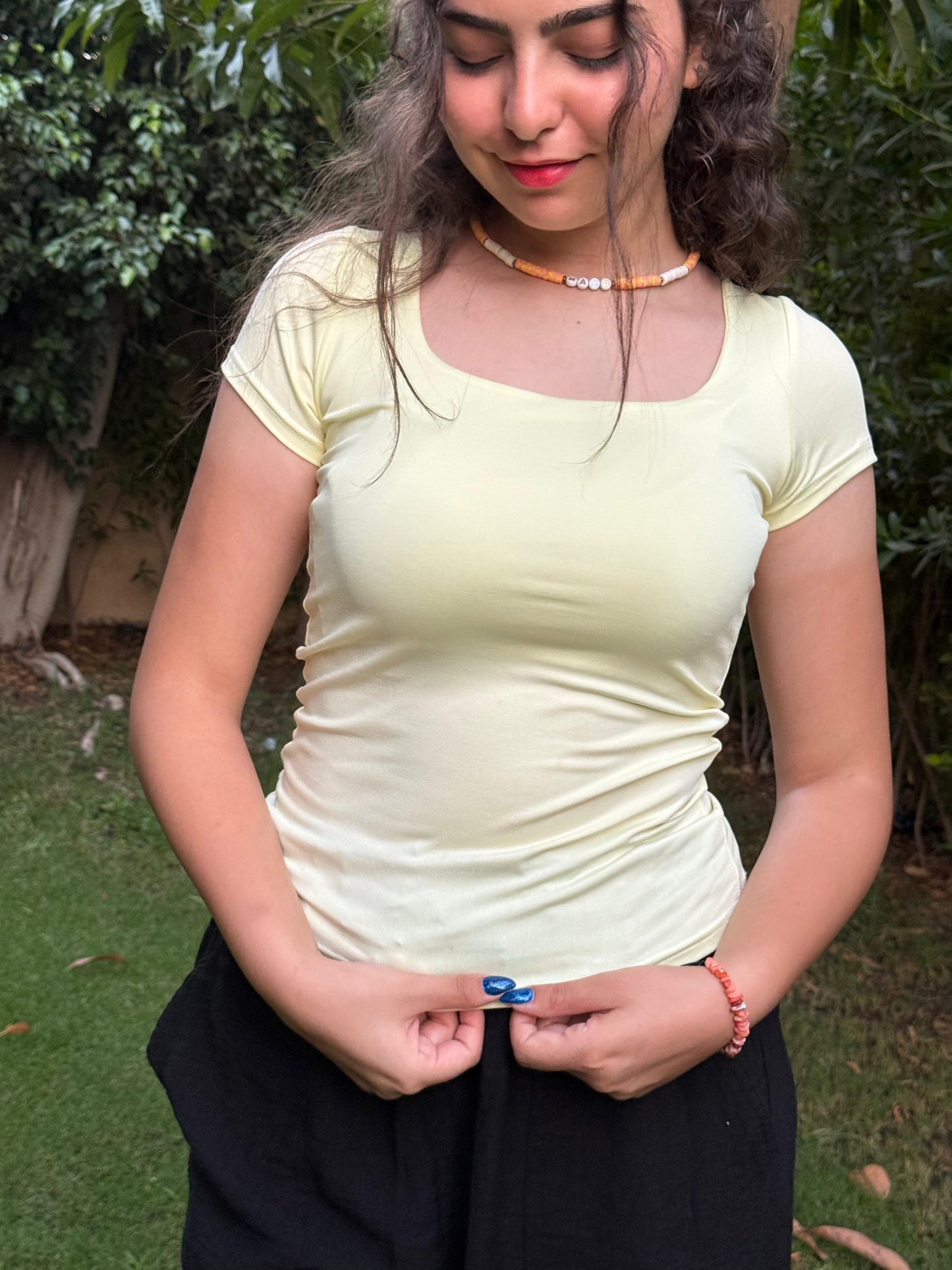 Short Sleeves Basic Top